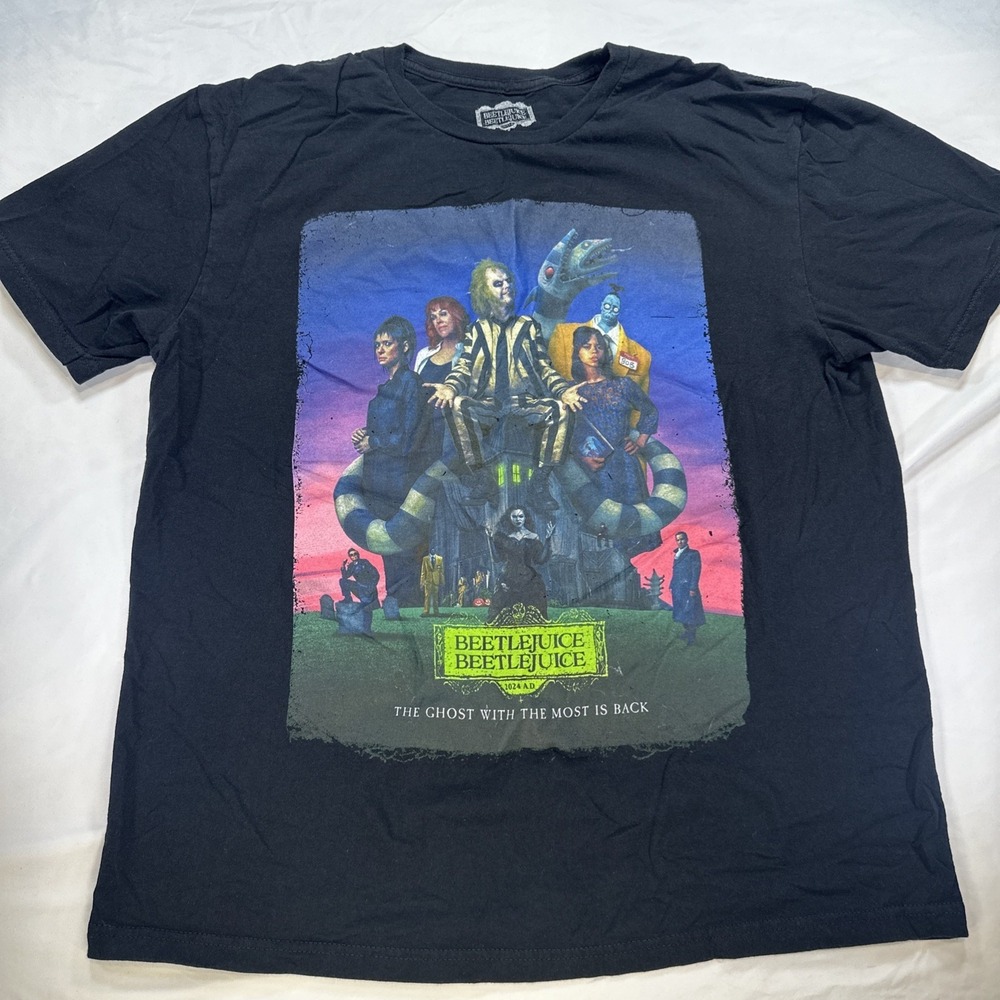 Unisex Beetlejuice Beetlejuice Graphic Tshirt Size Large Hot Topic